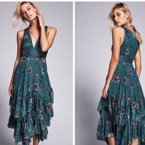 Free People Stealing Glances Midi Dress